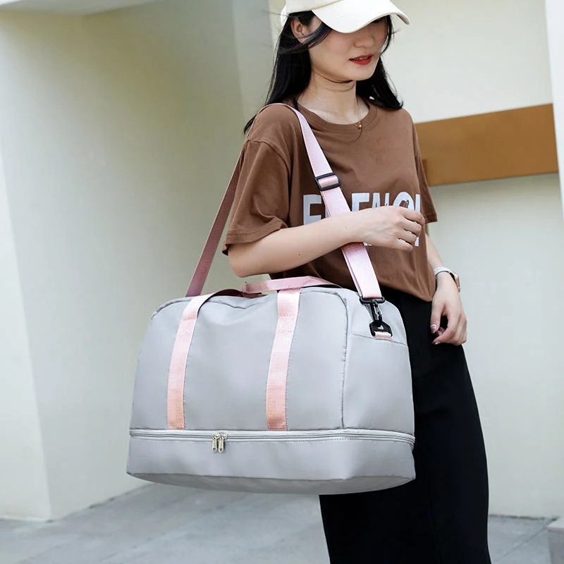 Travel Tote Luggage Men Duffel Bag Canvas Travel Duffel Bags Large Capacity Canvas Oxford Cloth Fashion Unisex Sports Duffle Bag