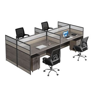 Wholesale 1/2/4/8 Person Workstation With White Computer Desk Modern Design Modular Office Furniture