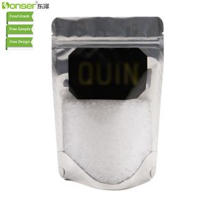 100g 200g Food Packaging Bag Custom Printed Factory Wholesale Reusable Food Grade Transparent Stand Up Pouch with Zipper Top