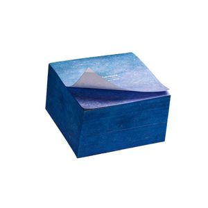5 Colours Magnetic Self-Adhesive Morandi Notes Holder Cube Paper Sticky Memo Pad for School and Office Use