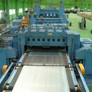 Heavy Double Head Uncoiler Levelling Mobile Shearing Straightening PLC Control Cut-To-Length Lines Metal Cutting Machine
