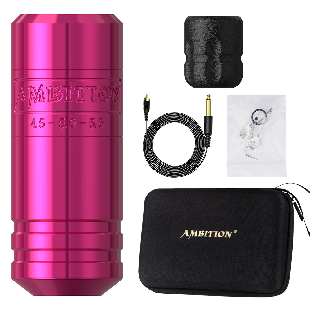 Xiamen Eternal Cnc Machining Co., Ltd. Newest Ambition Torped28-32-36 Tattoo Pen Machine Kit Powerful Brushless Motor Stroke 4.0-4.5-5.0mm RCA Cable Connector