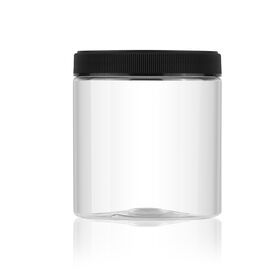 Plastic PET food storage jar 480ml peanut butter jar in food grade stoarge jar