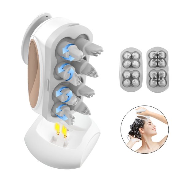 Handheld Quality Waterproof Professional Dual Spa Equipment Scalp Head Massager Japan