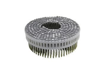 Corus 1-7/8" x .099" Screw Shank Aluminum 0° Plastic Inserted Coil Nails