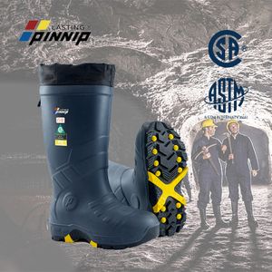PINNIP Brand Mining Work Shoes Workmans Safety Shoes Anti-Electric Shock Anti-Impact Men's Safety Boots