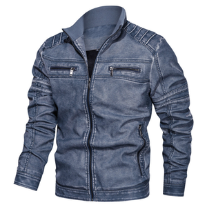 Most Popular Top Rated Leather Jacket For Men Classic  Leather Biker Motorcycle High Street Men's Jackets from Pakistan