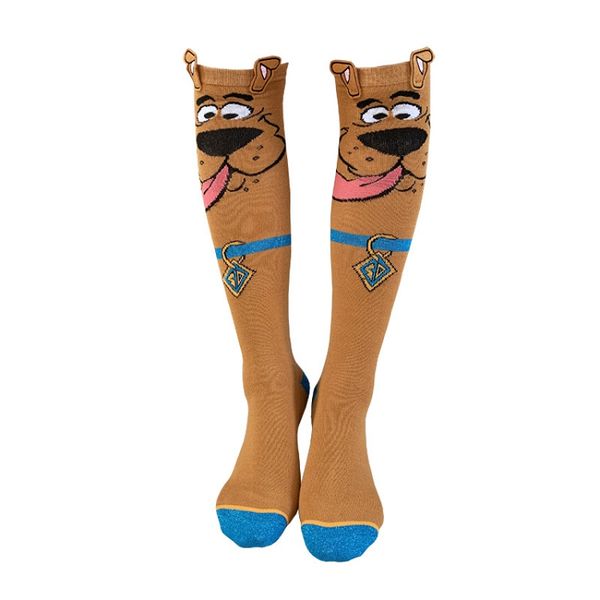 Personalized design cartoon pattern ladies knee socks sweat-absorbent trendy long tube knee socks