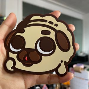 Promotional Custom Logo Rubber Coasters Wholesale Round Silicone Soft PVC Cup Mat For Drink