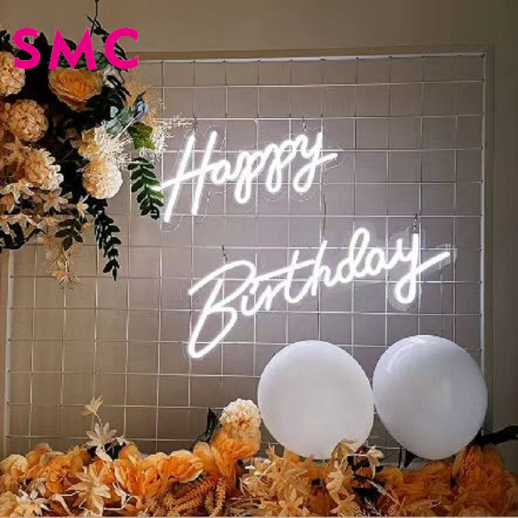 Lu'an Shengmeichang Metal Products Co., Ltd. Custom led party neon glow acrylic led RGB colorful letter logo neon sign