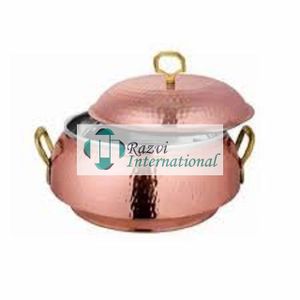 Designer Casserole Hot Pot Stainless Steel Copper Polished Hot Pot For Kitchenware Serving Food Casserole Dish At Best Prices