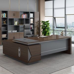 Executive Office Furniture Sets MFC Executive Computer Desk Modern Office L Shape Table