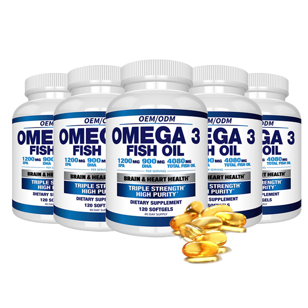 gmp certified omega 3 fish oil 1000 mg dietary supplement - 180 softgels