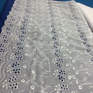 2024 new african wedding dress tulle floral lace embroidery fabric multi color flower clothing mesh embroidery fabric for dress