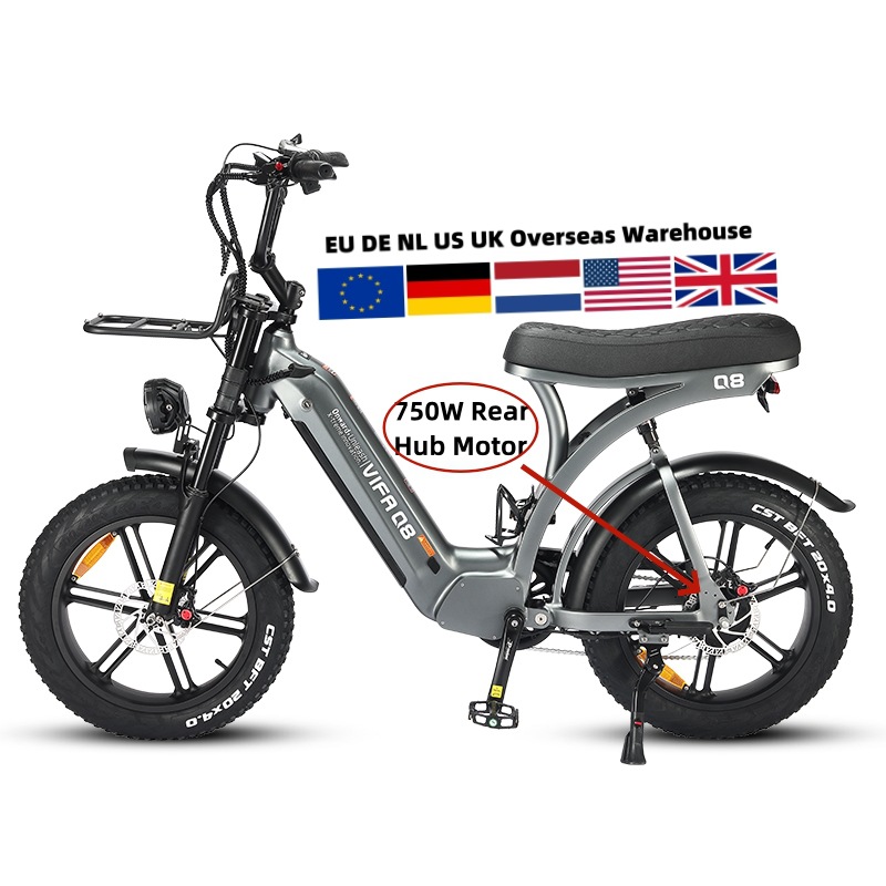 Anhui Yefen Trade Co., Ltd. Ouxi Q8 Fatbike Eu Warehouse 250w 750w 1000w Fat Tire Electric Bike E Bike Ebike Bicicleta Electrica
