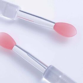 Gracedo 2022 New Design Lucency Handle Super Soft Pink Jelly  Lip Applicator Brush Tools Silicon Lip Brush