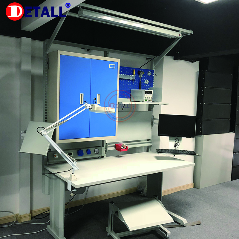 workshop work benches laboratory table with ESD board desktop