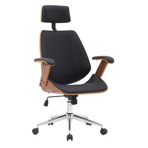 Comfortable Luxury Leather Swivel Bentwood Back Modern Boss Office Chair Ergonomic Leather Office Executive Chair