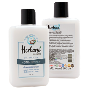 Thailand's Natural Ingredients Cold-Pressed Coconut Oil Conditioner 250 ML Moisturizing and Smoothing Hair Strength Enhancer