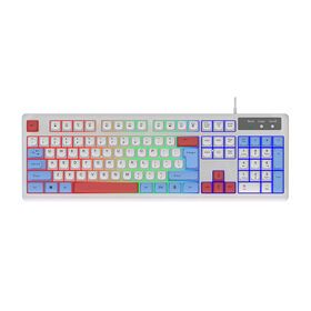 New OEM Customized 104-Key Keyboard Rainbow Backlight USB Computer Accessories Gaming Keyboard for Gamer
