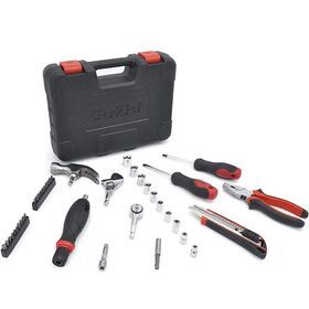 40pcs General Household Hand Tool Kit Auto Repair Tool Box with Plastic Toolbox Storage Case