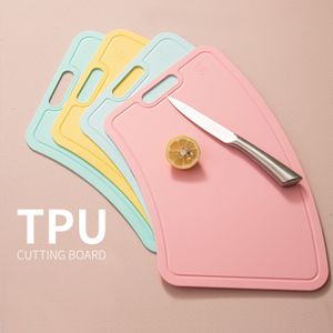 Plastic cutting board TPU chopping board double-sided use for kitchen