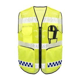SMASYS Light weight Mesh PVC Reflective Tape Safety Vest With Pocket