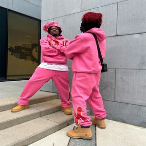 Private Sweatsuit Dropshipping Custom Logo Polyester Long Sleeve Zip Up Hoodie Pants 2 Piece Set Jogging Suit Mens Track Suits