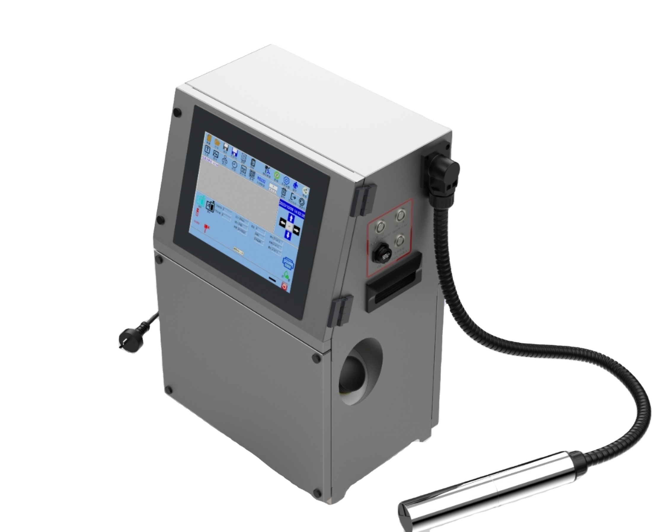 Yaomazhi (Wuhan) Technology Co., Ltd. Yaomatec manufacturer Automatic Batch code Number date logo Plastic Pipe tube Bottle Bag pvc cable CIJ Continuous Inkjet printer