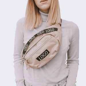 China vendor custom fashion hiking water resistant fanny pack men women workout nylon waist bag for adults