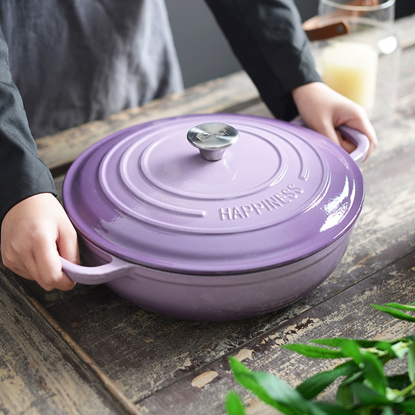 Wholesale cast iron enamel pot non-stick soup pot induction cooker gas stove universal