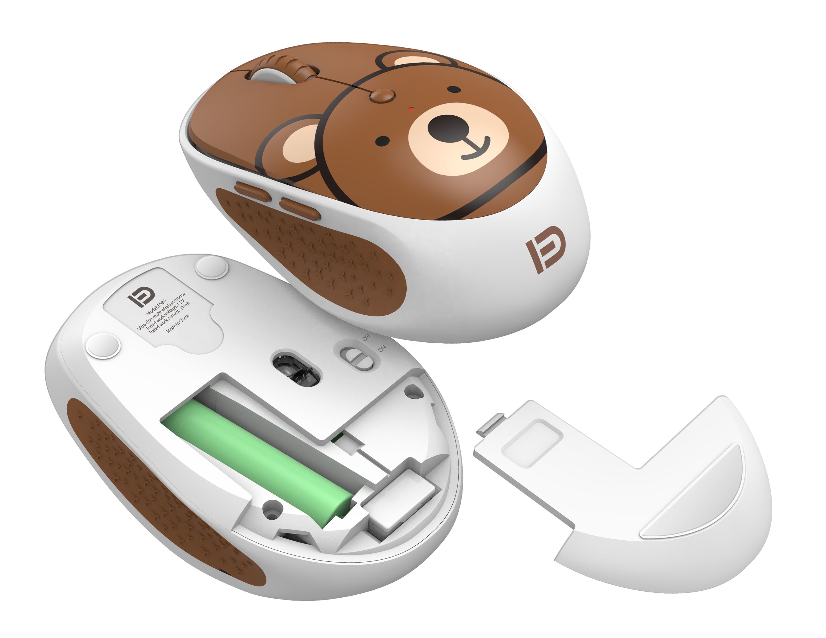 Dongguan Lingjie Electronics & Technology Co., Ltd. Hot sale 6-key wireless mouse with stylish pattern designs silent clicks for PC computer laptop wireless mouse