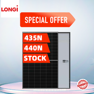 Longi solar LR5-54HTB 430W 435W 440W 445W 450W full Black roof solar panel home LR5-54HTH Black Frame module on sale