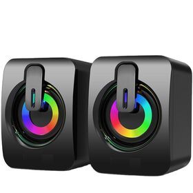 Colorful 2.0 Wired USB Gaming Speaker desktop home use computer speakers Multimedia subwoofer speaker For gamer