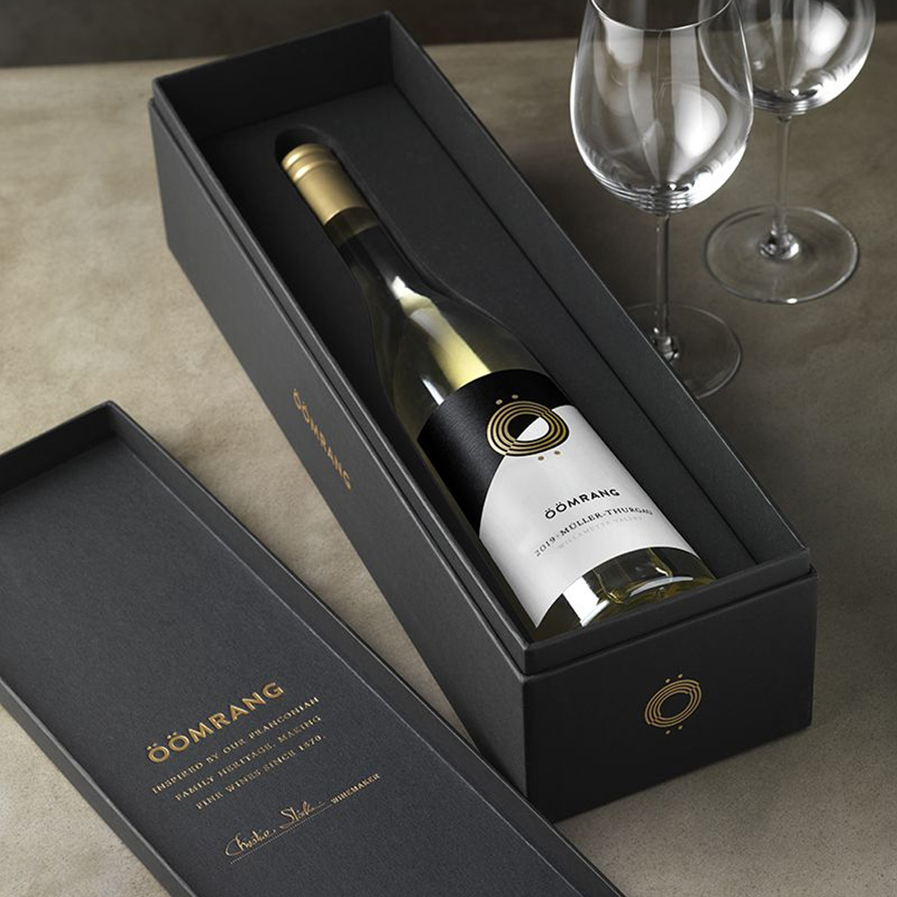 Luxury Custom Made Matt Black Rigid Cardboard Liquor Set Packaging Boxes Champagne Whisky Red Wine Bottles Glass Paper Gift Box