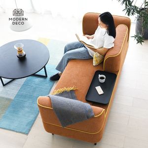 sofa with removable adjustable armrest backrest and attached table modern furniture sofa living fabric soffa