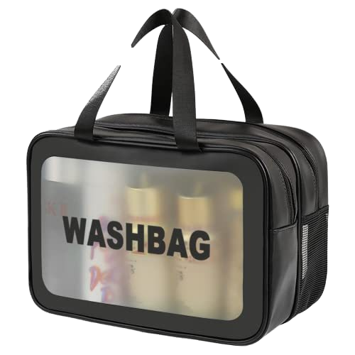 Custom Logo Clear Makeup Bag Female PVC Transparent PU Makeup Brush Beauty Skin Care Pouch Cosmetic Toiletry bag