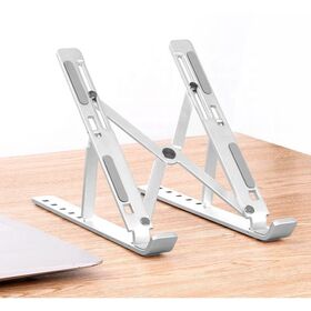 Upgrade Laptop Stand Portable 6 Heights Adjustable Aluminum Desktop Ventilated Cooling Holder Folding for MacBook