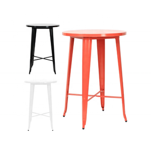 Modern Outdoor Garden Hotel Resort Restaurant Bistro Bar Furniture Bar Table Bar Height Metal Table