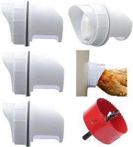 Diy Poultry Feeder Port Automatic Gravity Rain Proof Feeder For Chicken Farm