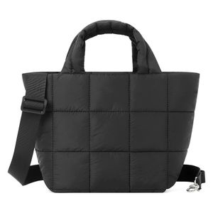 Wholesale Nylon Soft Puffer Crossbody Handbag for Women Zipper Closure Puffy Padded Messenger Bag Fashion Logo Makeup Storage