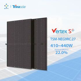 Trina All Black Solar panel half cell mono solar panels year-end good sales 405W 410W 415W 420W 425W 435W 445W