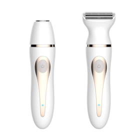 Rechargeable 2 in 1 Lady shaver Facial head Foil Shaver IPX7 Waterproof Hair Removal for Body, Bikini, Chin, Legs and Face