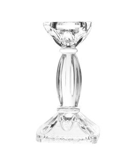 Wholesale Clear Soda-lime Candle Stick Glass Candle Holder for Home Decoration/Wedding/Households 350g