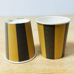 Hot sale Customizable Print Biodegradable Party supply  paper cup with PP lid logo printing different size 8Boz