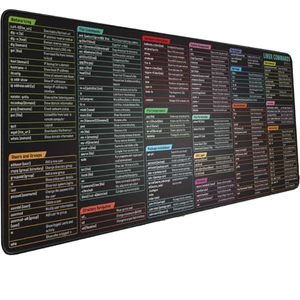 Large Shortcuts Mouse pad Natural Rubber Smooth Surface Computer non slip extended MousePad