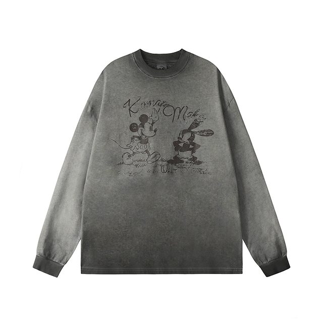 Foshan Zongchi Yishe Clothing Trading Co., Ltd. Wholesale printed cartoon cotton spring shirt men women