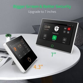 Tuya Device Manufacturer 7'' Smart Touch GSM&4G Home Security Alarm System Support OEM/ODM