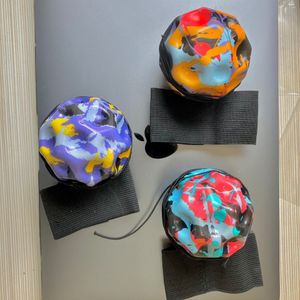 2024 70mm wrist elastic ball manufacturer directly sells PU foam moon hole ball children's venting and decompression toy