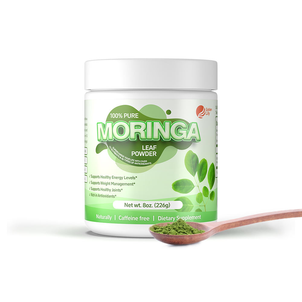 High Quality Moringa Powder Supports Prostate Health Natural Herbal Supplement Wholesale Bulk OEM Private Label Moringa